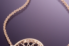 Large Cycles pendant garnet