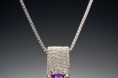 Sigma silver 10 x 8 pendant amethyst