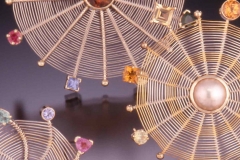 Trio of woven pins