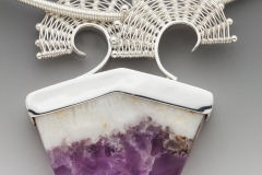 Fandango Flourite Satinspar pendant